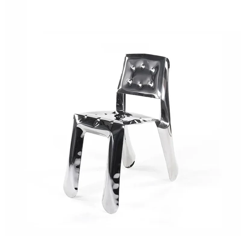 

Italian stainless steel dining chair for home use