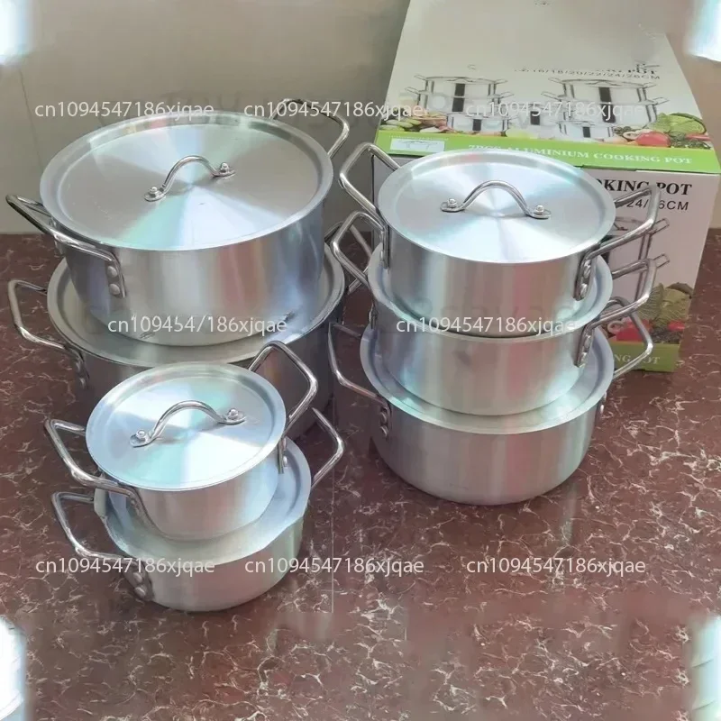 Best-selling aluminum pot 7-piece set for home use
