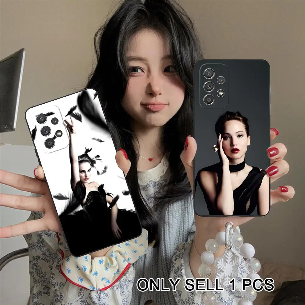 Чехол для телефона Natalie Portman Samsung Galaxy A57 56 55 54 53 52 51 37 36 35 34 33 32 31 5G мягкий противоударный чехол из ТПУ