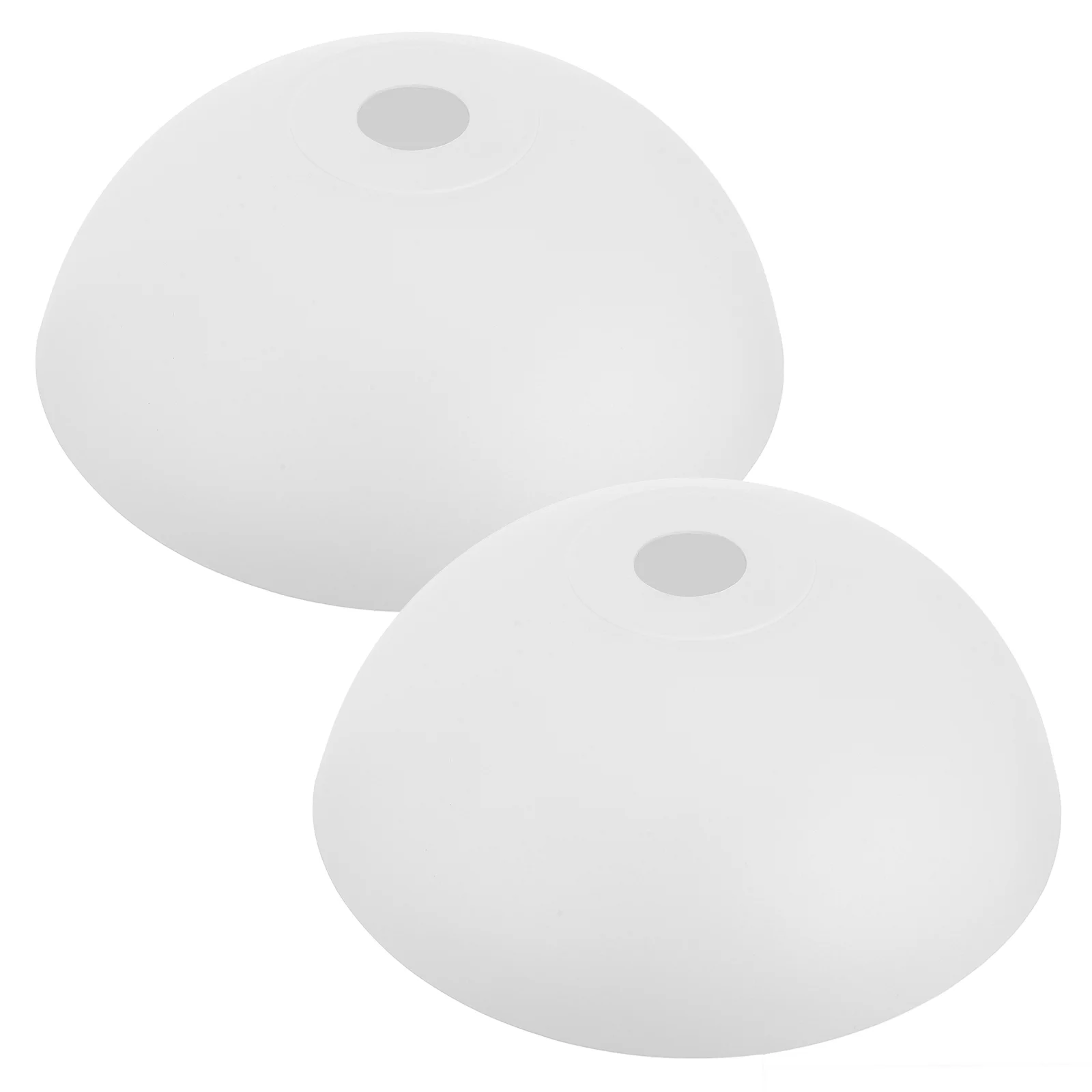 

2 Pcs Plastic Lampshade Ceiling Cover Mushroom Glass Shades for Bedroom Hanging Dome Baby Rechargeable Flashlight