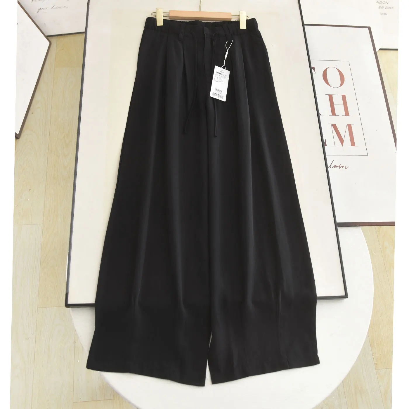 High Waist Wide Leg Pants Casual Loose Women's All-Match Summer 2026 Laisai Rcelle Straight Casual Trousers for Ladies