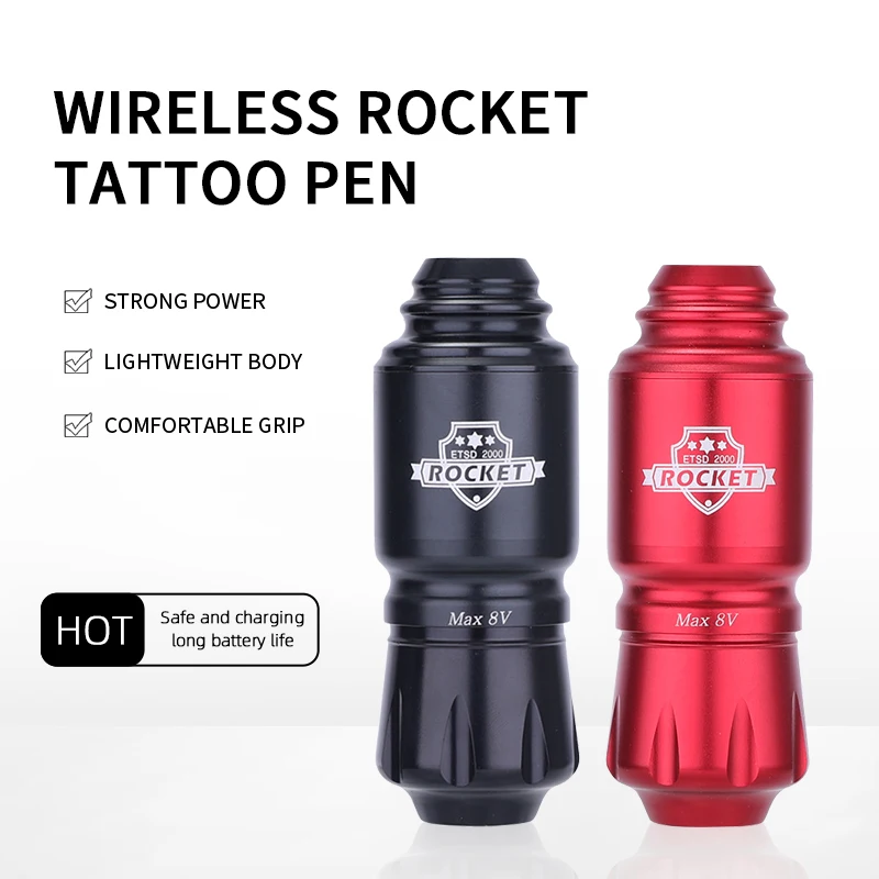 

Tattoo Machine Mini Rocket Set Wireless Tattoo Power Supply RCA Interface Professional Rotary Tattoo Battery Pen Gun Machine Kit