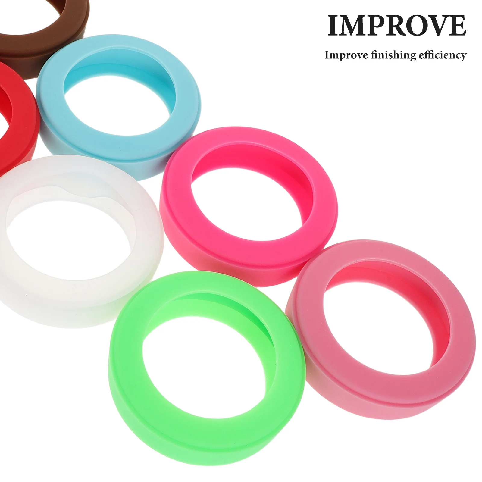 18 قطعة ربطات كابل سيليكون ملونة قابلة لإعادة الاستخدام منظم سلك مرن لشحن الأسلاك إدارة الكابلات الأشرطة متعددة الأغراض ل