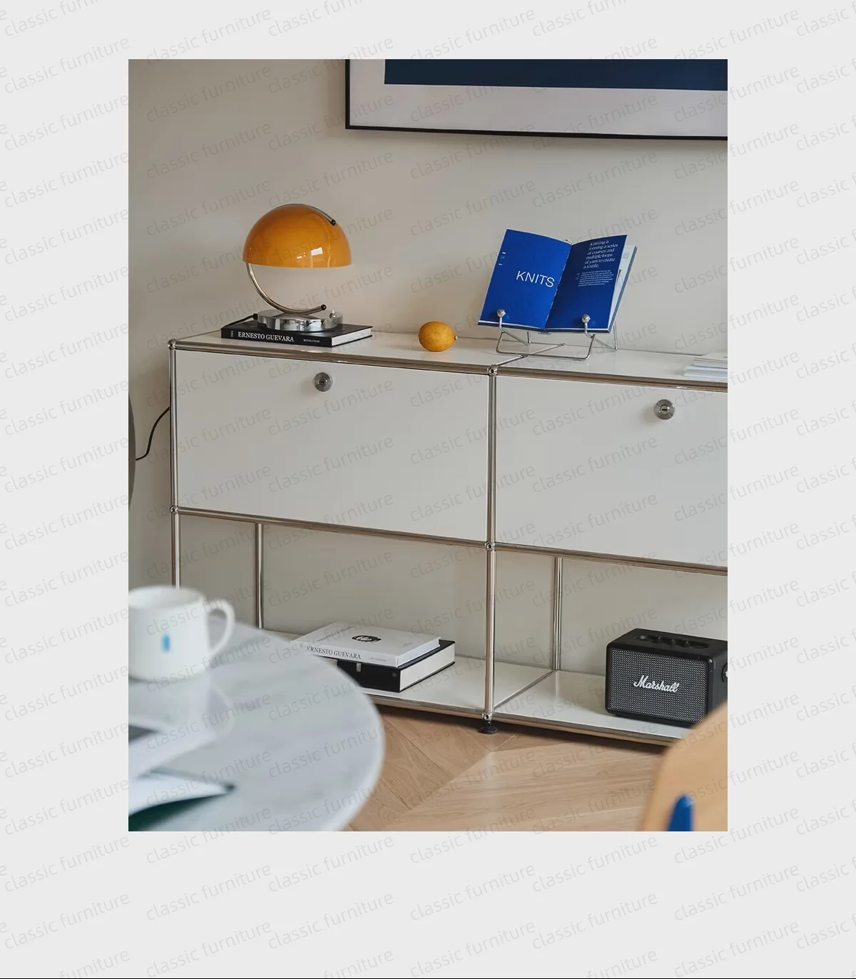 Modular Module Furniture Customized Metal Stainless Steel Cabinet  Storage  Sideboard Shelf DIY Living Room