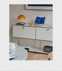 Modular Module Furniture Customized Metal Stainless Steel Cabinet  Storage  Sideboard Shelf DIY Living Room