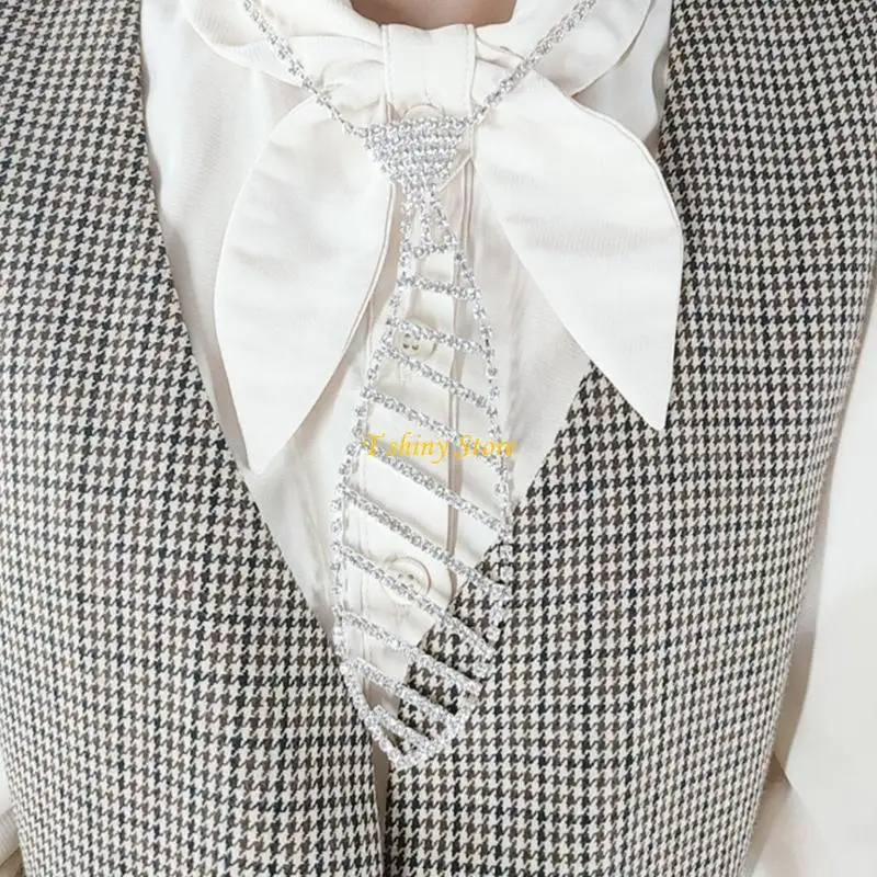 N58F Women Neck Tie Necktie Women Clothing Accessories for Christmas
