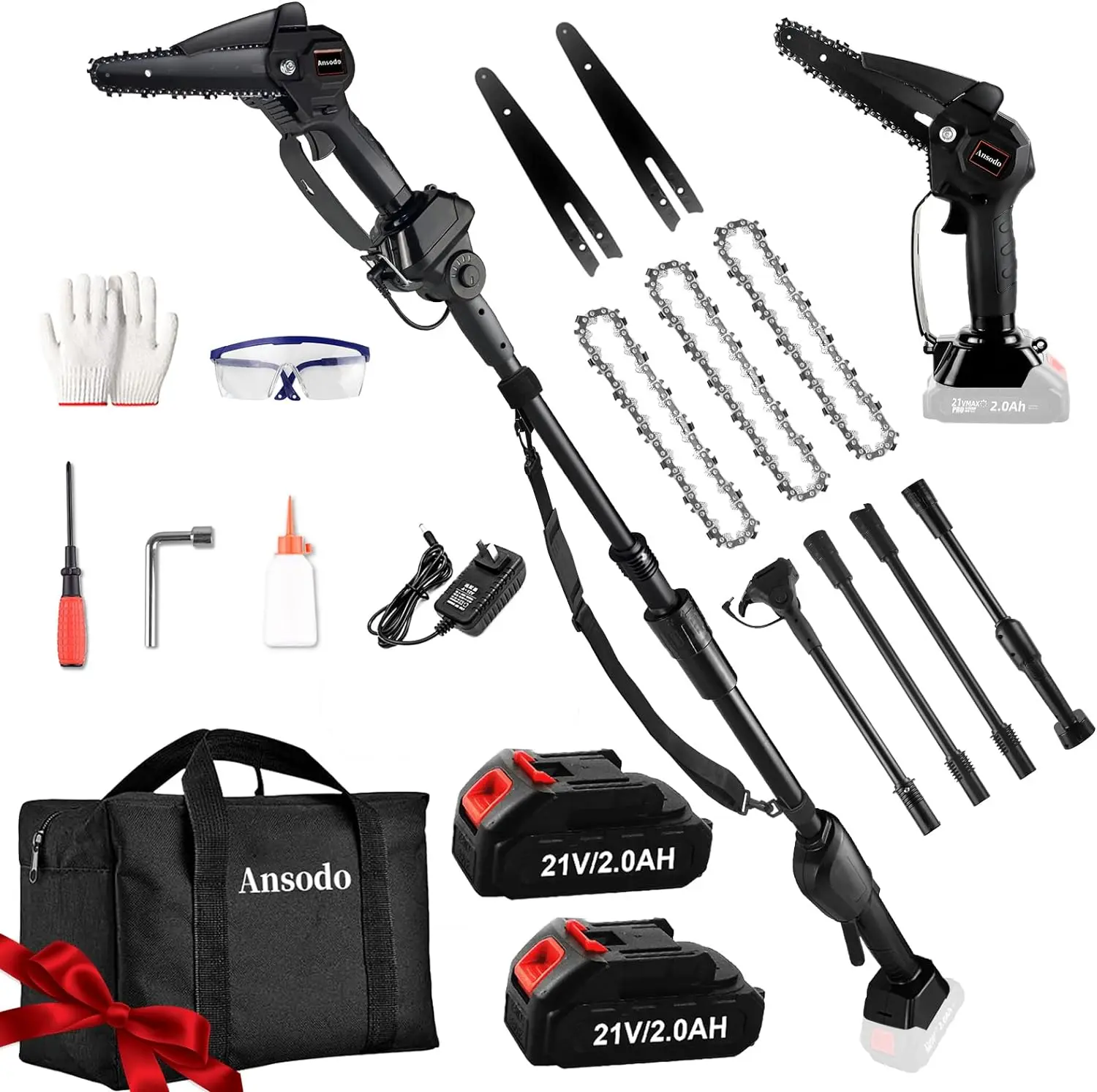 6-Inch Brushed Electric Saw Convenient Handheld High Branch Saw