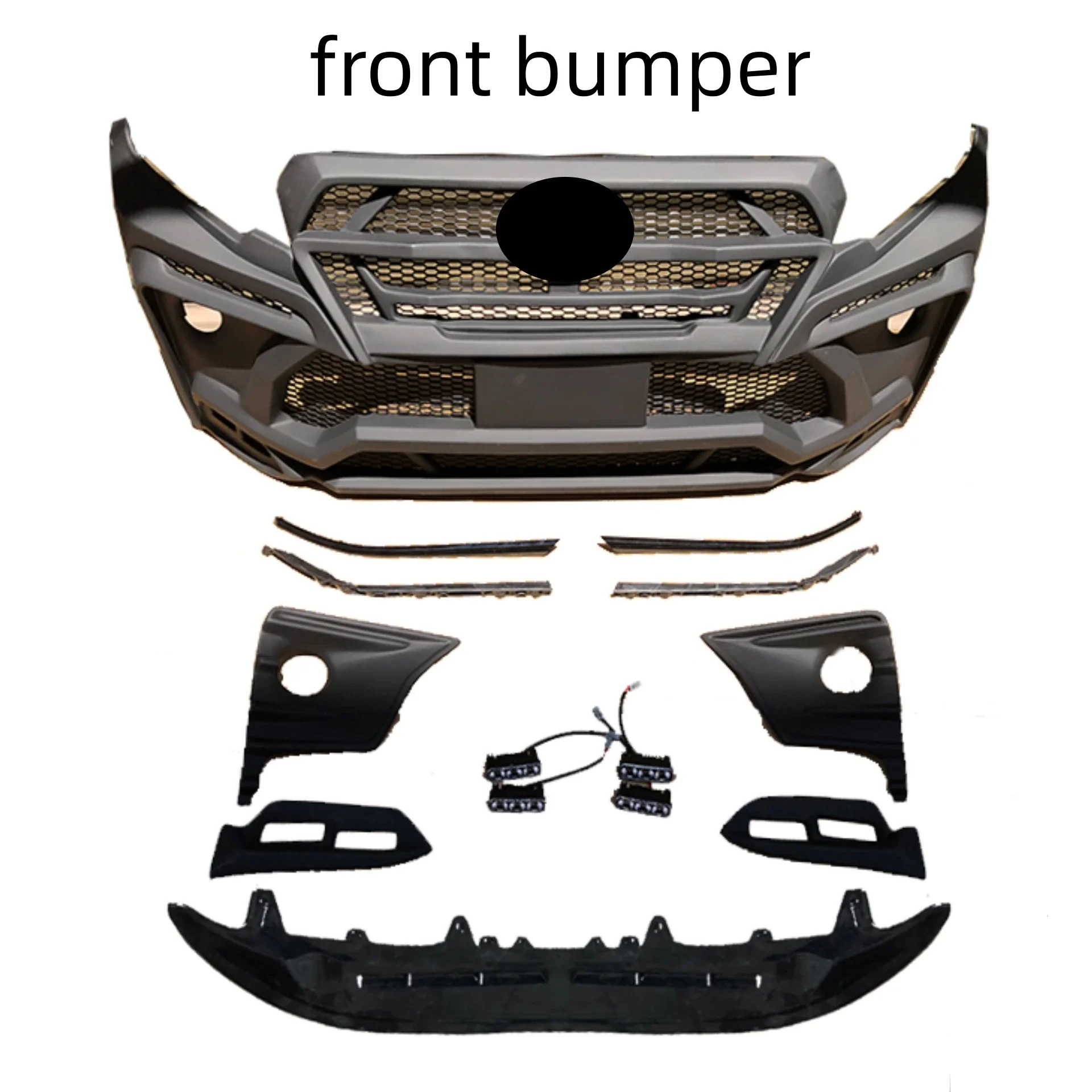 

Body Kit Front Rear Bumper Grill Assembly for Toyota Prado 10-20 Modified Eyebrow Side Skirt GFRP Engine Cover Car Accessories