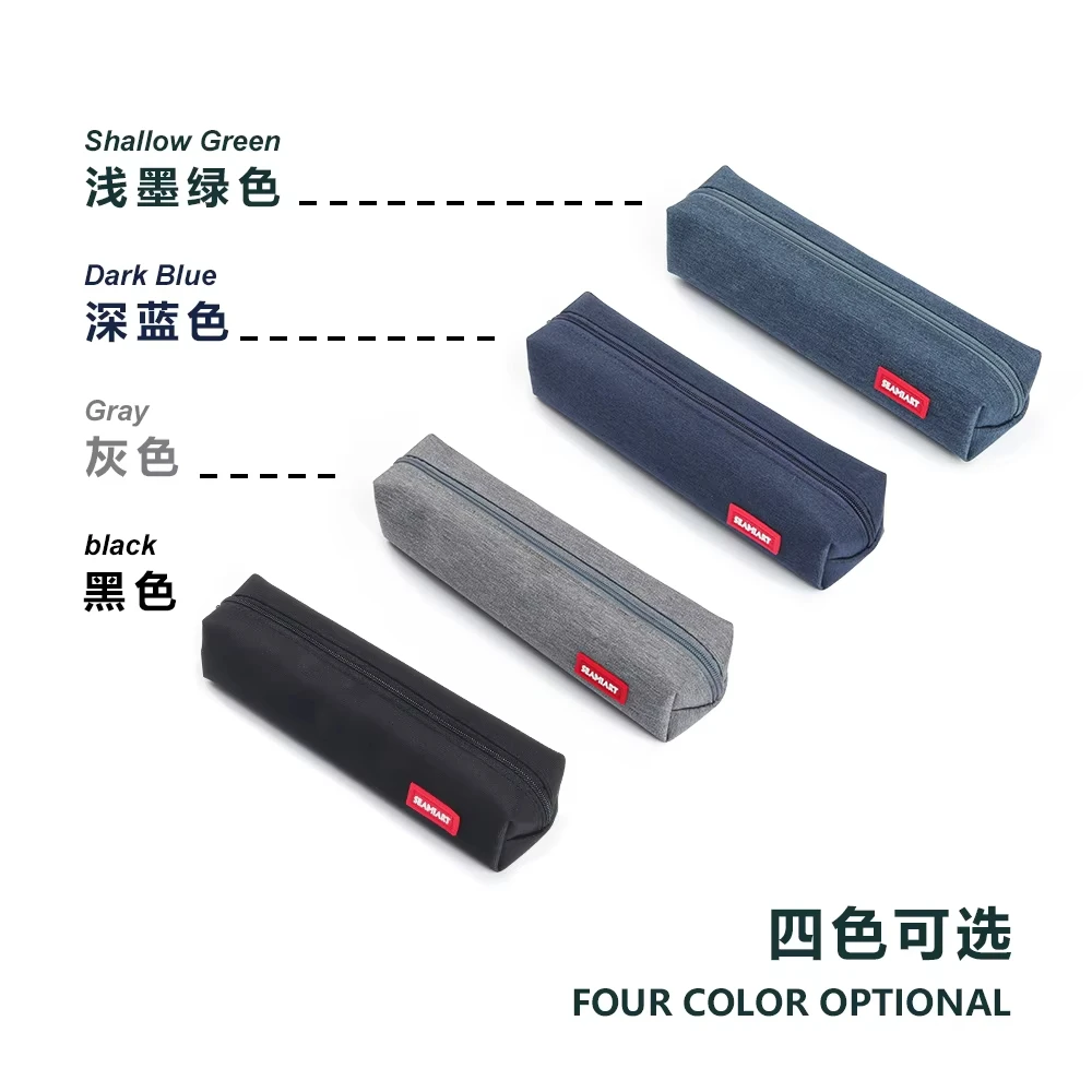 SeamiArt 1pc Small Solid Color Simple Zipper Kawai Pencil Case Mini Pen Bags Papeleria Stationery for School Office Suppliers image 3