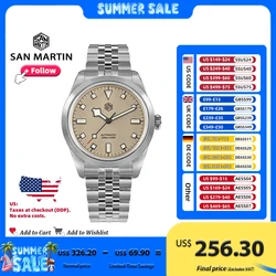 San Martin Herren uhr pt5000 38mm erkunden Klettern Sport Paar Armbanduhr automatische mechanische leuchtende wasserdichte 100m sn0107