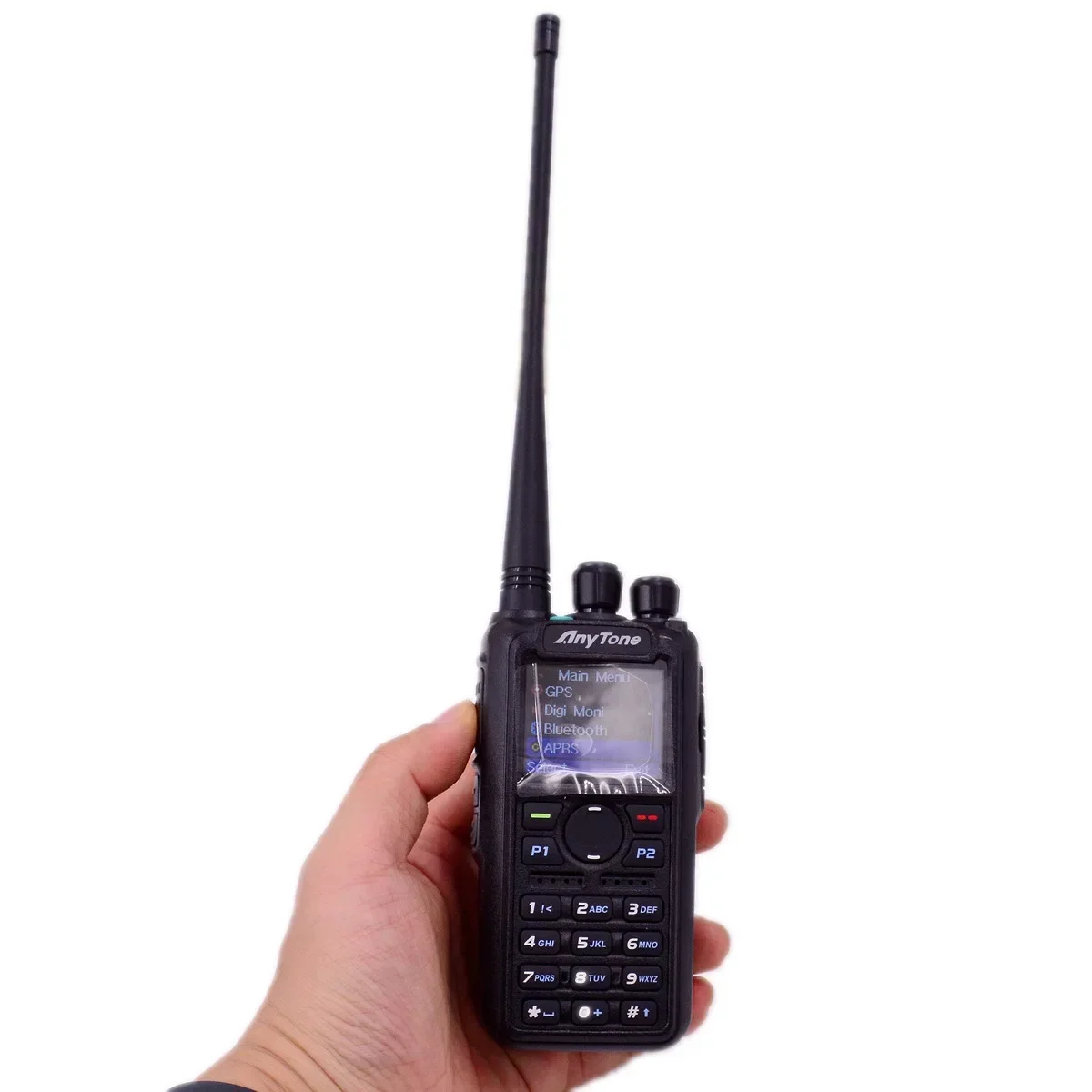 Imagem -02 - Plus Rádio em Dois Sentidos Dmr Analógico fm Aprs Gps Bluetooth Gravação Chave Ptt sem Fio Rádios Ham Comunicação Anytone-d878uvii