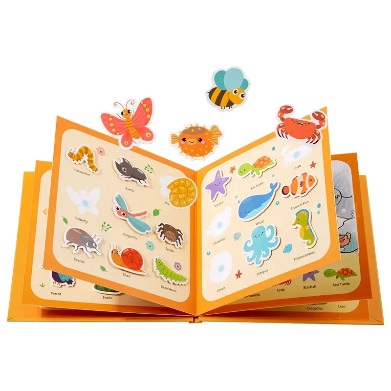 Water Painting Graffiti Quiet Paste Book Animal Traffic Cognition Repeated Graffiti Water Painting Card Kids Early Education Toy