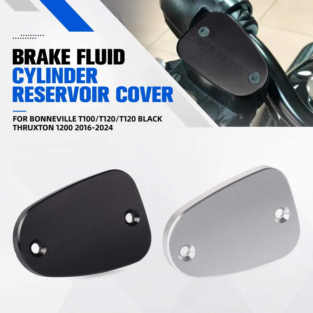 

For Bonneville T100/T120/T120 Black Thruxton 1200 2016-2024 Motorcycle Accessories Rear Brake Cylinder Fluid Reservoir Cap Cover