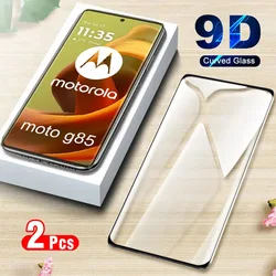 2Pcs 9D Curved Glass For Motorola Moto G85 Tempered Glass Screen Protector For Moto MotoG85 G 85 85G 5G 2024 6.67inch XT2427-3