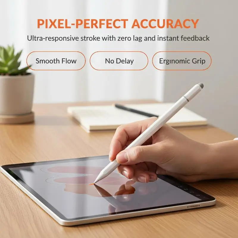3 In 1 Universal Stylus High Precision Touch Screen Pencil For Phone Tablet Drawing Writing Game Pen Magnetic Adsorption