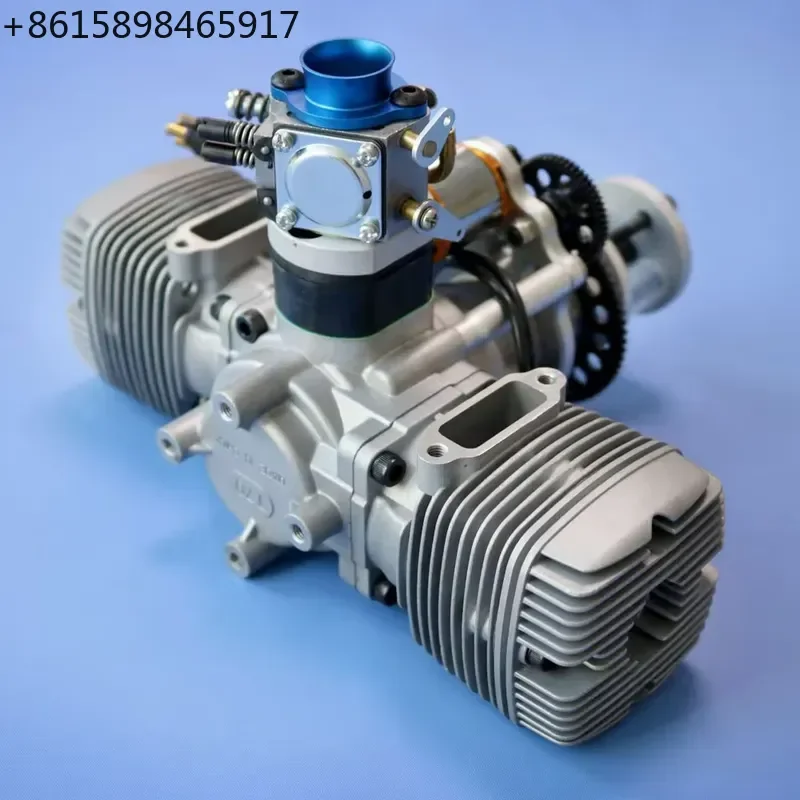 New Arrival! NGH 70CC 2 Stroke 2 Cylinder Petrol Engine GTT70 with Electric Starter for RC Airplane