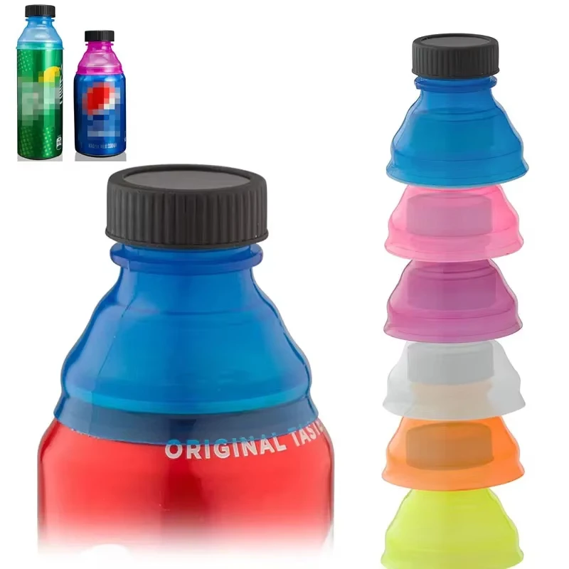 

6Pcs Cover Lid Reusable Beverage Can Cap Soda Beer Flip Bottles Top Container Snap Leak Proof Sealing Drink Bottle Topper