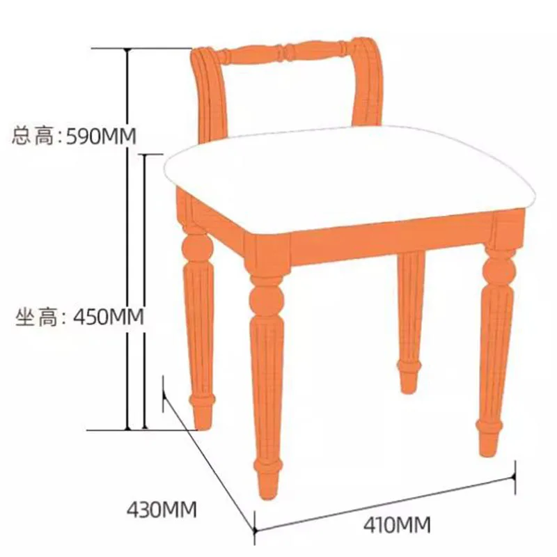 ل كرسي ماكياج فاخر إسكندنافي لهجة الغرور الاسترخاء مضمد كراسي تناول الطعام غرفة نوم التصميم الإيطالي أثاث المنزل موبليس Hogar LLM #6