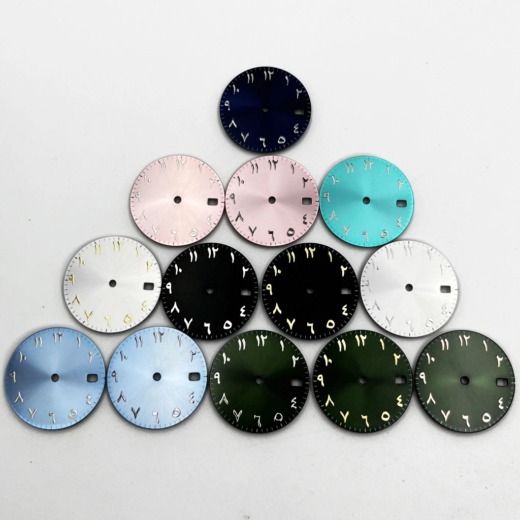 

Циферблат для часов 28,5 мм NH35, без логотипа, подходит для механизмов NH35 с заводной головкой на 3/3.8 часа, запчасти и аксессуары для автоматических часов