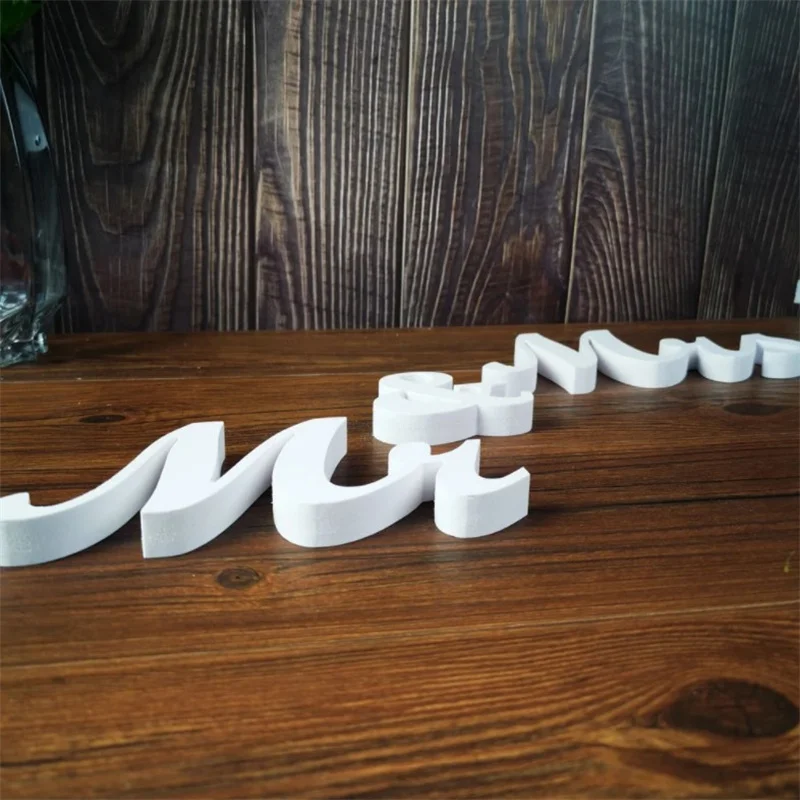 Mr & Mrs White Wooden Letters Wedding Stand Sign Stand Figures Decor Wedding Present Home Decoration