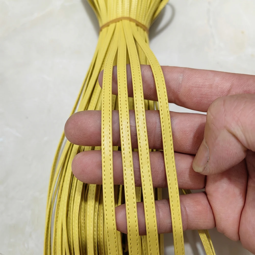2M 5mm Width Mini Doll Bags Strap Stitched PU Leather Strips Ribbon for DIY Bracelet Miniature Dolls Purse Belt Craft Making view 6