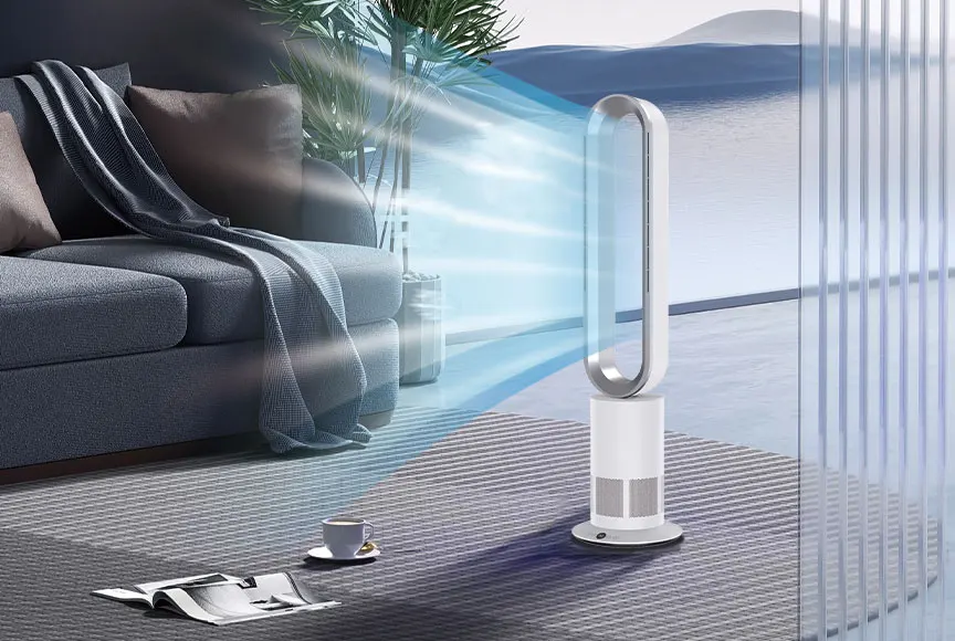 المحمولة 45 واط الرياح القوية الرقمية الذكية 41 بوصة برج مروحة المحمولة برج موتور تيار مباشر مبرد الهواء الخالية من الشفرة الطابق الدائمة مروحة