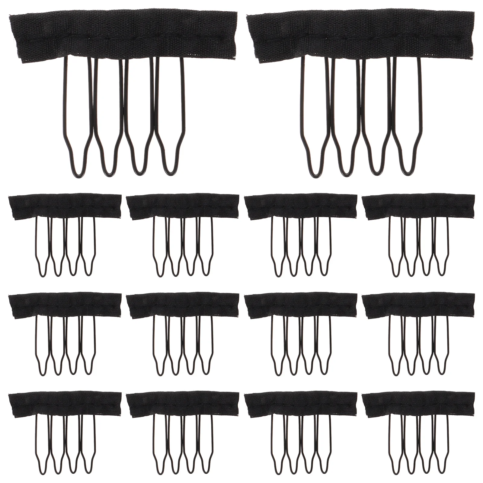 

3 Bags Combs with Steel Teeth Non-Slip Hold for Synthetic Wigs Comfortable Scalp Fit Sleek Finish for Daily Wear