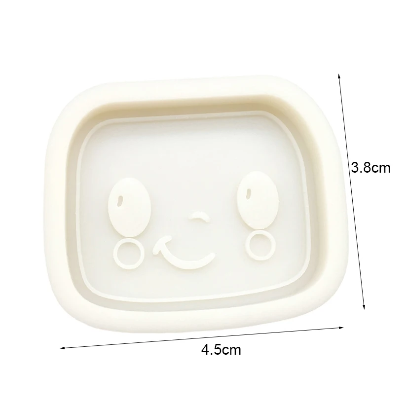 Smiling Face Silicone Sugarcraft Mold Resin Tools Cupcake Baking Mould Fondant Cake Decorating Tools
