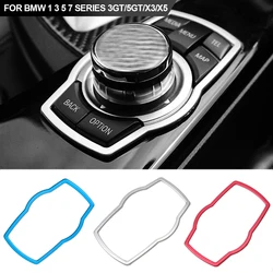 DWCX Car Styling Interior Multimedia Buttons Cover Molding Trim For BMW 1 3 4 5 7 Series X1 X3 X4 X5 X6 E81 E87 F30 2013 2014