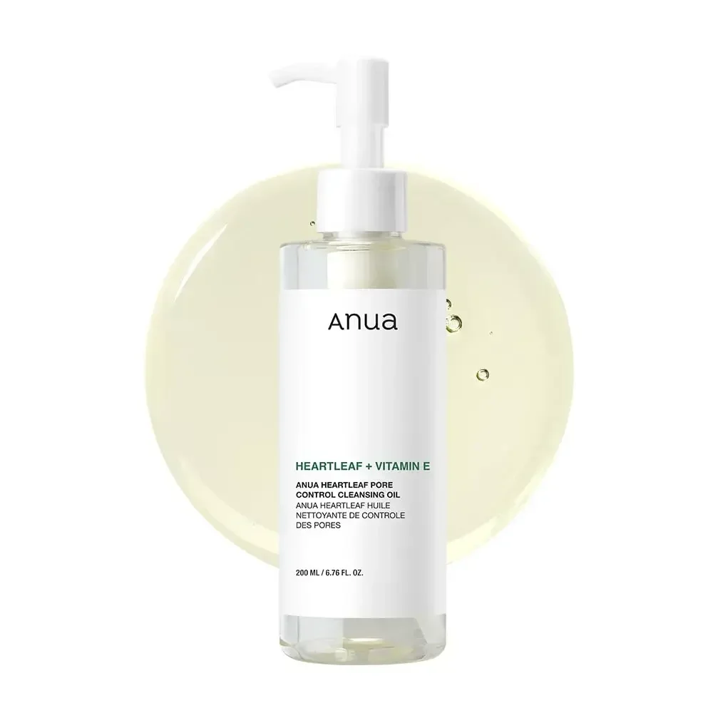 Anua coréen visage feuille de coeur contrôle des pores huile nettoyante douce huile hydrophile pour le lavage du visage démaquillant produits de soins de la peau