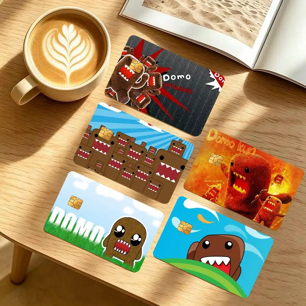 Cartoon D-Domo K-Kun Film   Spend or Save Funny Shell Ultra Thin No Fade Sticker Cover Film for Debit Credit Card