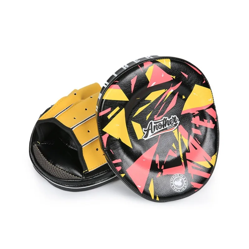 2pcs Punching Mitts Boxing Focus Pads Print Curved Training Hand Target for Muay Thai Kickboxing MMA Sparring Workout