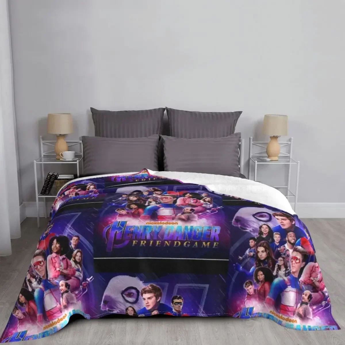 كابتن هنري خطر بطانية رمي ، بطانيات ناعمة منفوشة ، بطانية تخييم كبيرة ، بطانيات أريكة أنيقة