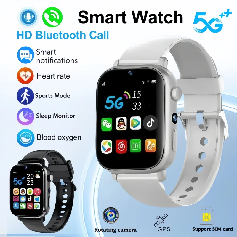

I1 4G Android Video Calling Smartwatch SIM-карта 1,99 "410*502 HD экран, GPS WIFI двойные камеры, дети и студенты