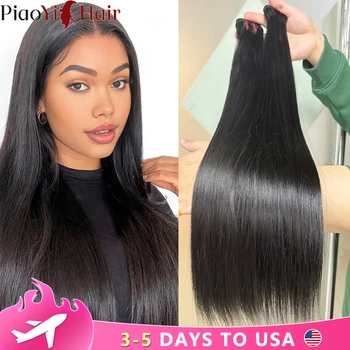 15A Dubbelgetrokken Steil menselijk haar Bundels 100% Ruwe Menselijk Haar Bundels Onverwerkte Virgin Human Hair Extensions Top Kwaliteit