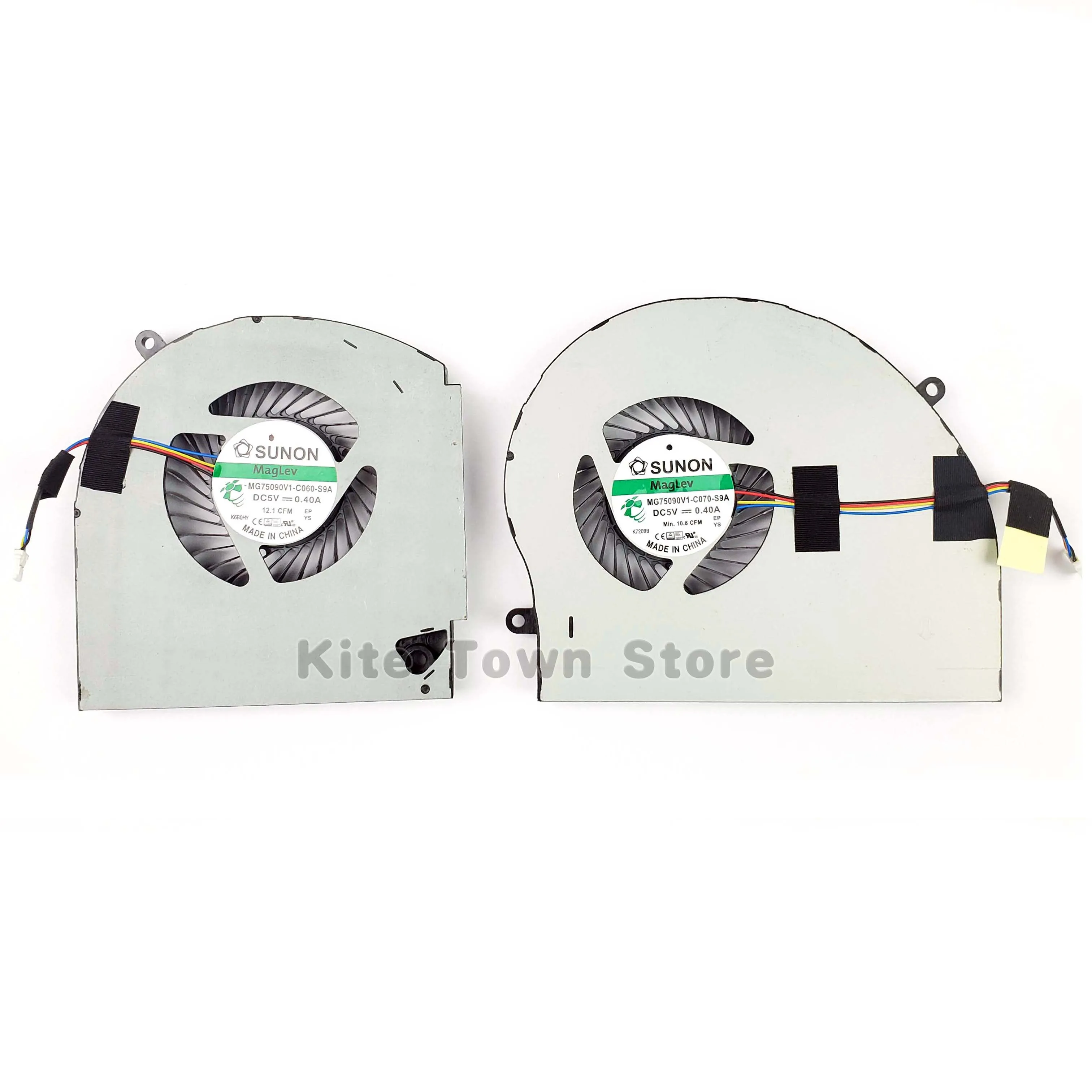 New CPU+GPU Cooling 5V Fan for Dell Alienware 17 R4 17 R5 Series Game Laptop 0RVTXY 036CV9 Pair Fan