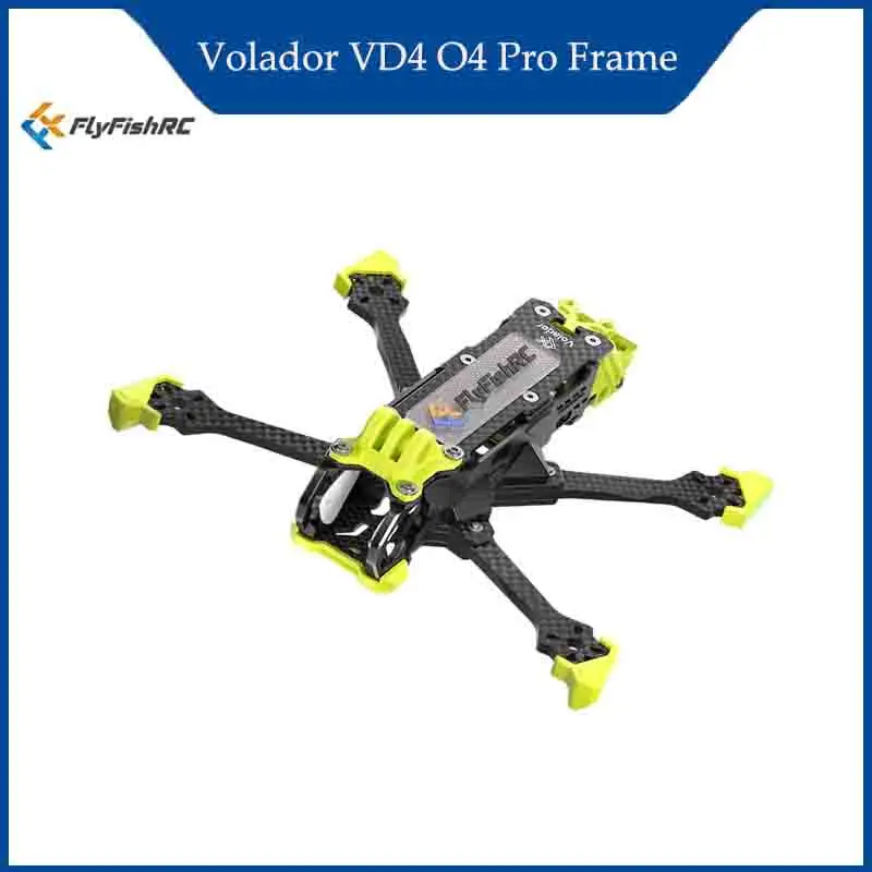 

Рама FlyFishRC Volador VD4 O4 Pro FPV 4 дюйма, совместимая с DJI O4 Air Unit Pro, для FPV-квадрокоптера, комплект запчастей для радиоуправляемых моделей.