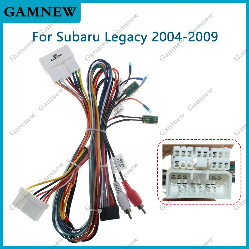 Car 16pin Audio Wiring Harness For Subaru Legacy 2004-2009 Aftermarket Stereo Installation Wire Adapter