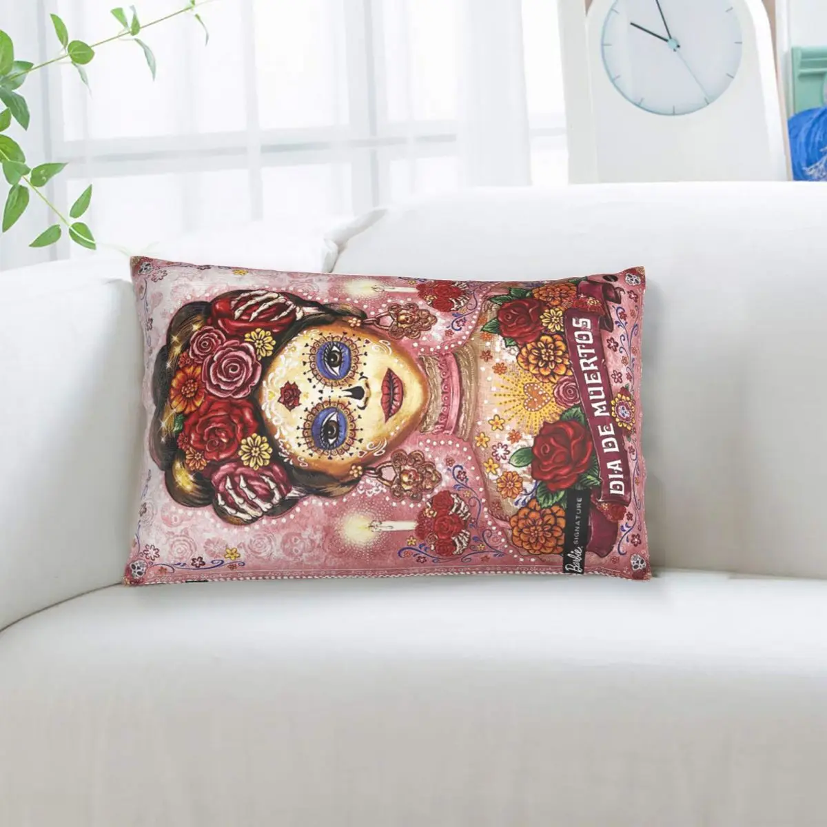 Dia De Los Muertos Day Of The Dead Woman Rectangle Pillowcase Cushion Cover Decor Bedroom Bed Home Comfort Throw Pillow