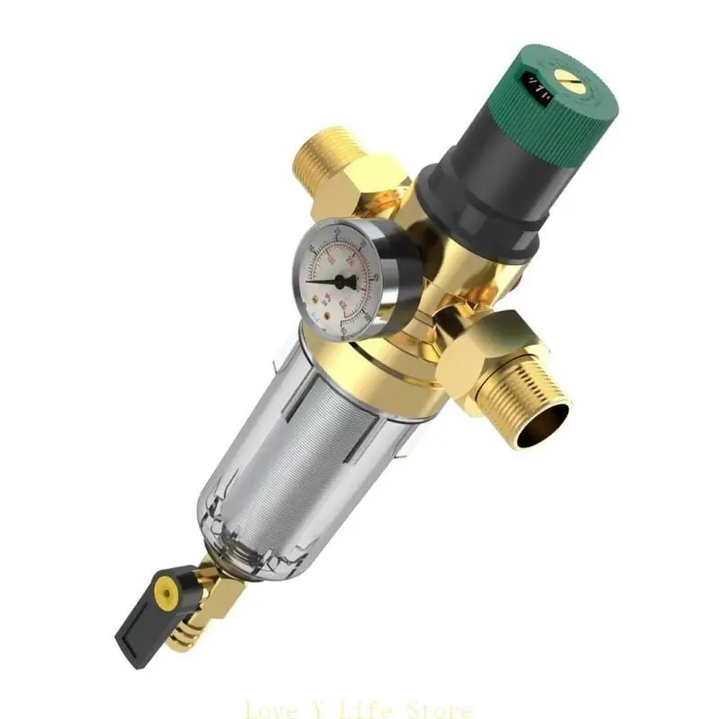 

L74C Prefilter Water Pressure Regulator Valves Adjustable Reducing Valves with Gauge