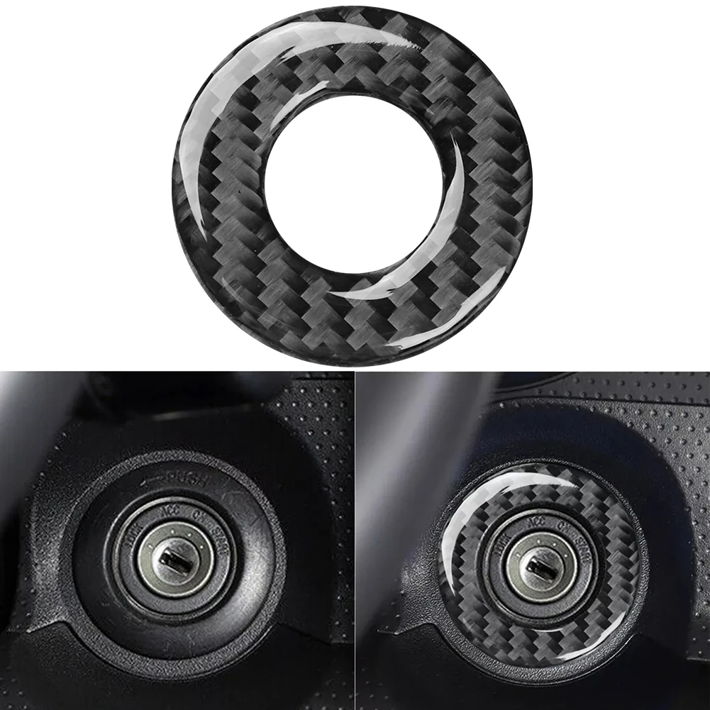 

Модификация автомобиля Улучшение автомобиля Черная отделка переключателя зажигания двигателя Уникальные и модные красивые текстуры Защита от пыли