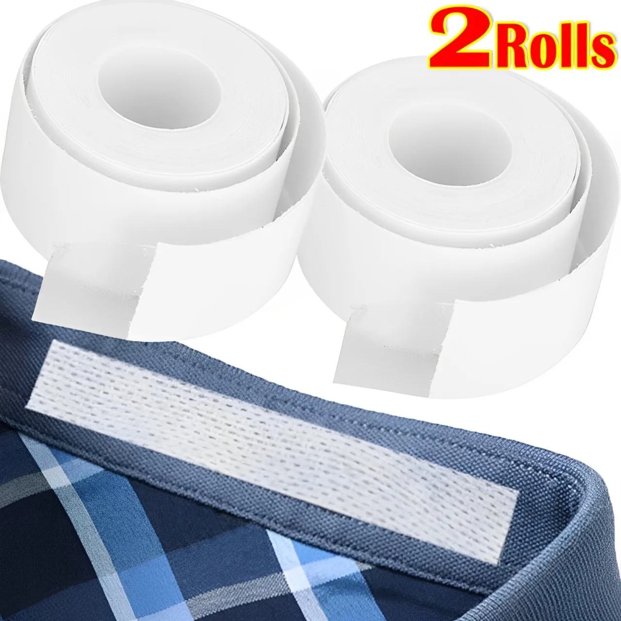 Almohadilla absorbente de sudor para cuello de 8m, almohadillas transpirables autoadhesivas desechables, pegatina absorbente para sombrero y camiseta blanca