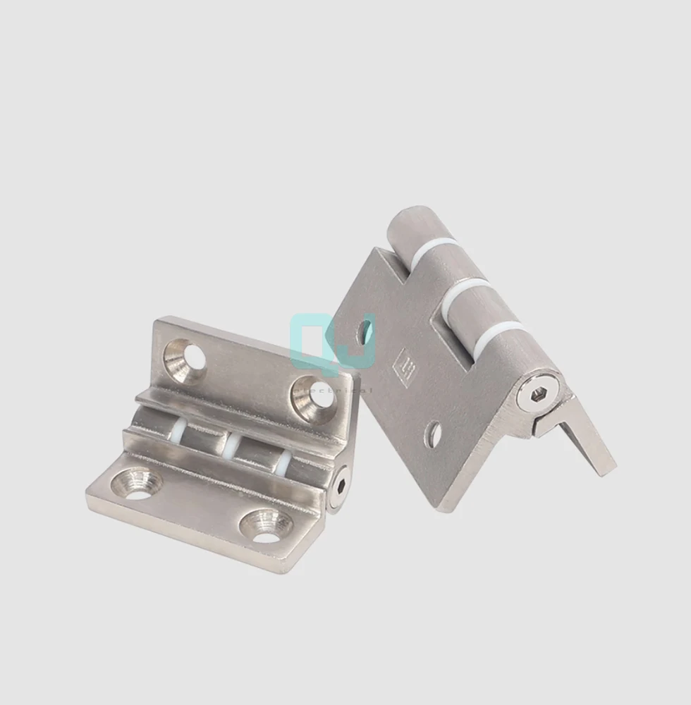 Stainless steel adjustable damping 304 wire drawing process 90/120 degree limit stainless steel industrial hinges
