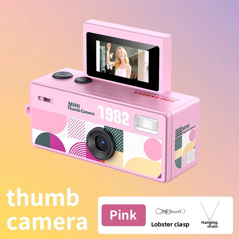 Mini Nieuwe Sleutelhanger Camera 1080P HD Digitale Camera Sleutelhanger Draagbare Retro CCD Digitale Camera Zak DV Videorecorder Flitslamp