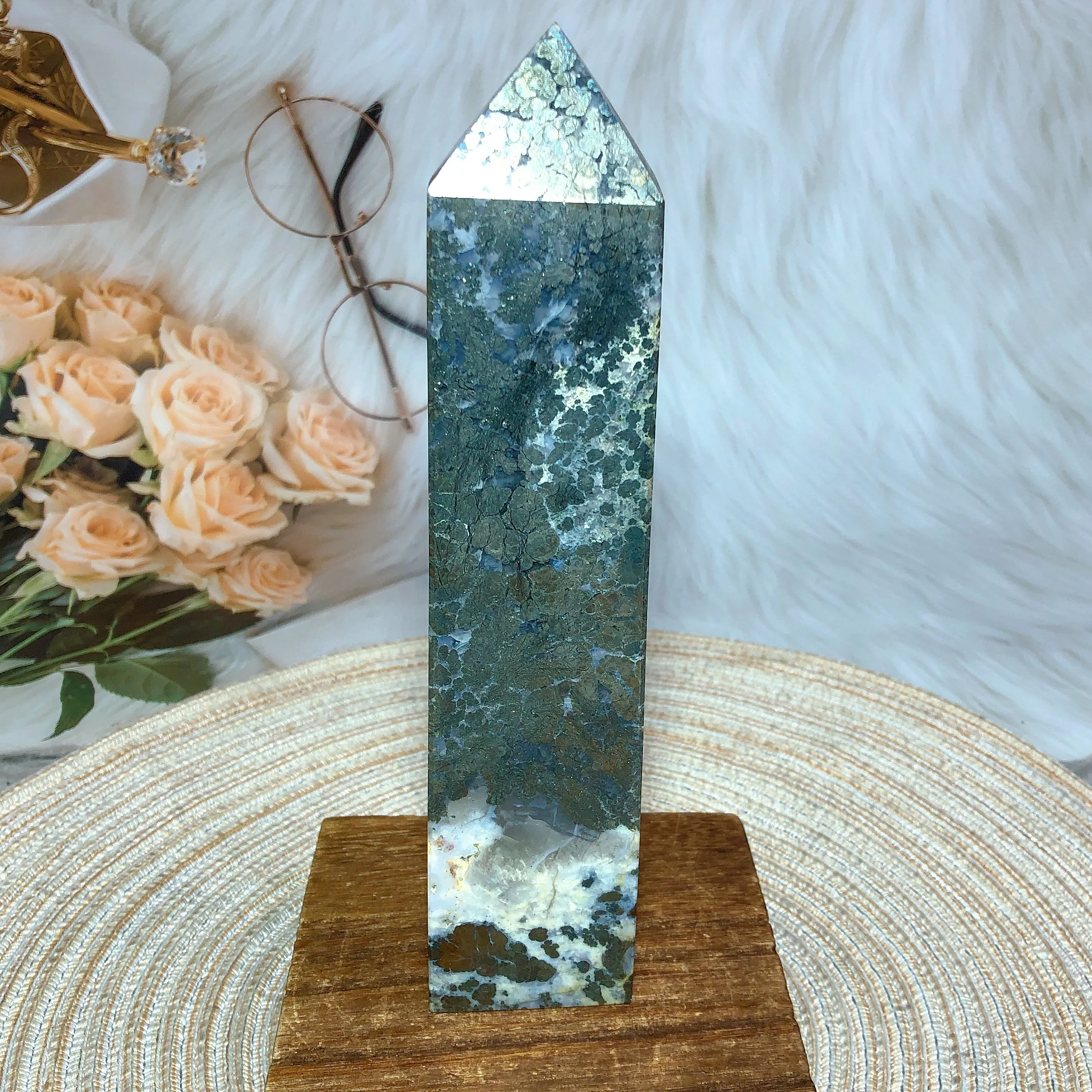 

Marcasite Big Tower Reiki Energy Natural Crystals Healing Wholesale High Quality Mineral Home Decorations Room Decor Gemstones