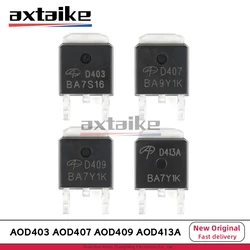 10 шт. AOD403 AOD407 AOD409 AOD413A D403 D407 D409 D413A 12A 26A 70A 30 В 40 В 60 В TO-252 DPAK SMD P-канальный МОП-транзистор