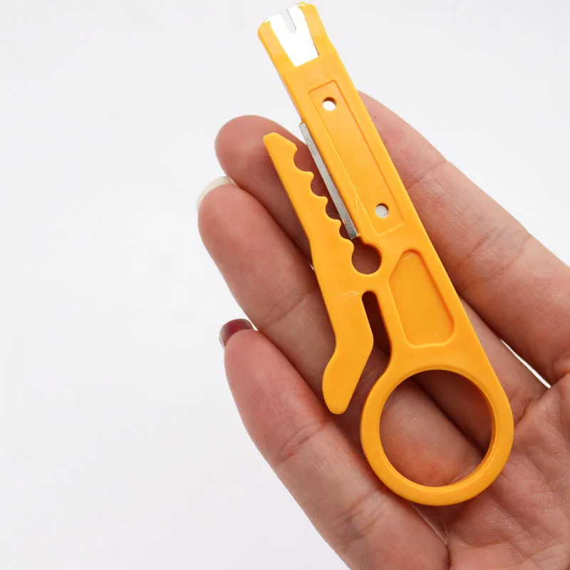 5pcs Mini Wire Stripper Crimping Cable Punch Stripping Tool Is Suitable For Network Cable Telephone Line Computer UTP Crimper