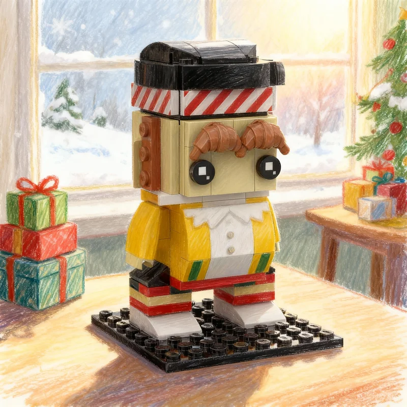 

Набор строительных блоков MOC Brickheadz Fat Bastard Get My Belly Austin Powers, 155 деталей, модель для сборки, архитектурная игрушка, рождественский подарок, развивающая игрушка