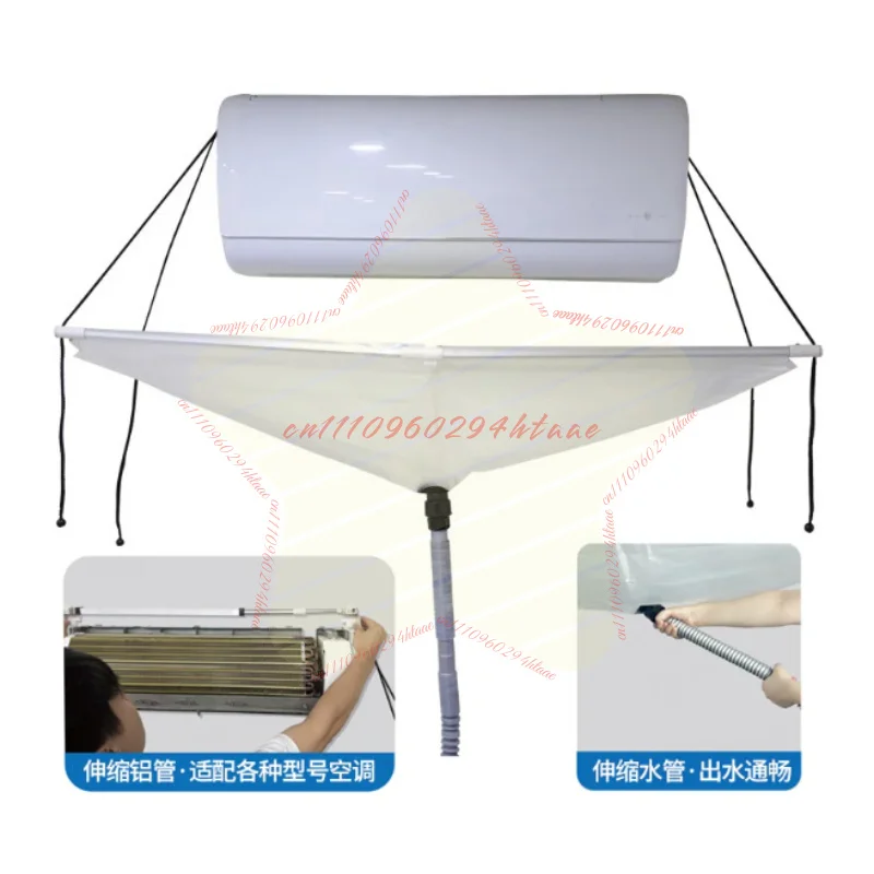 Air Conditioner Cleaning Tool Air Conditioner Cover Wall Mounted Air Conditioning Cleaning Cover Dust Washing Tool