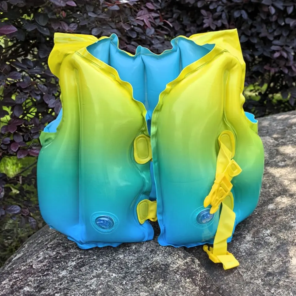 Not Falling Off Child Buoyancy Vest Anti Rollover Stable Baby Swimming Jackets Adjustable Cartoon Swimming Vest Water Play